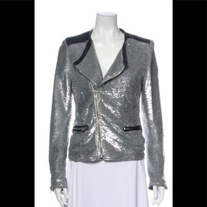 Iro sequined bomber jacket. Small.